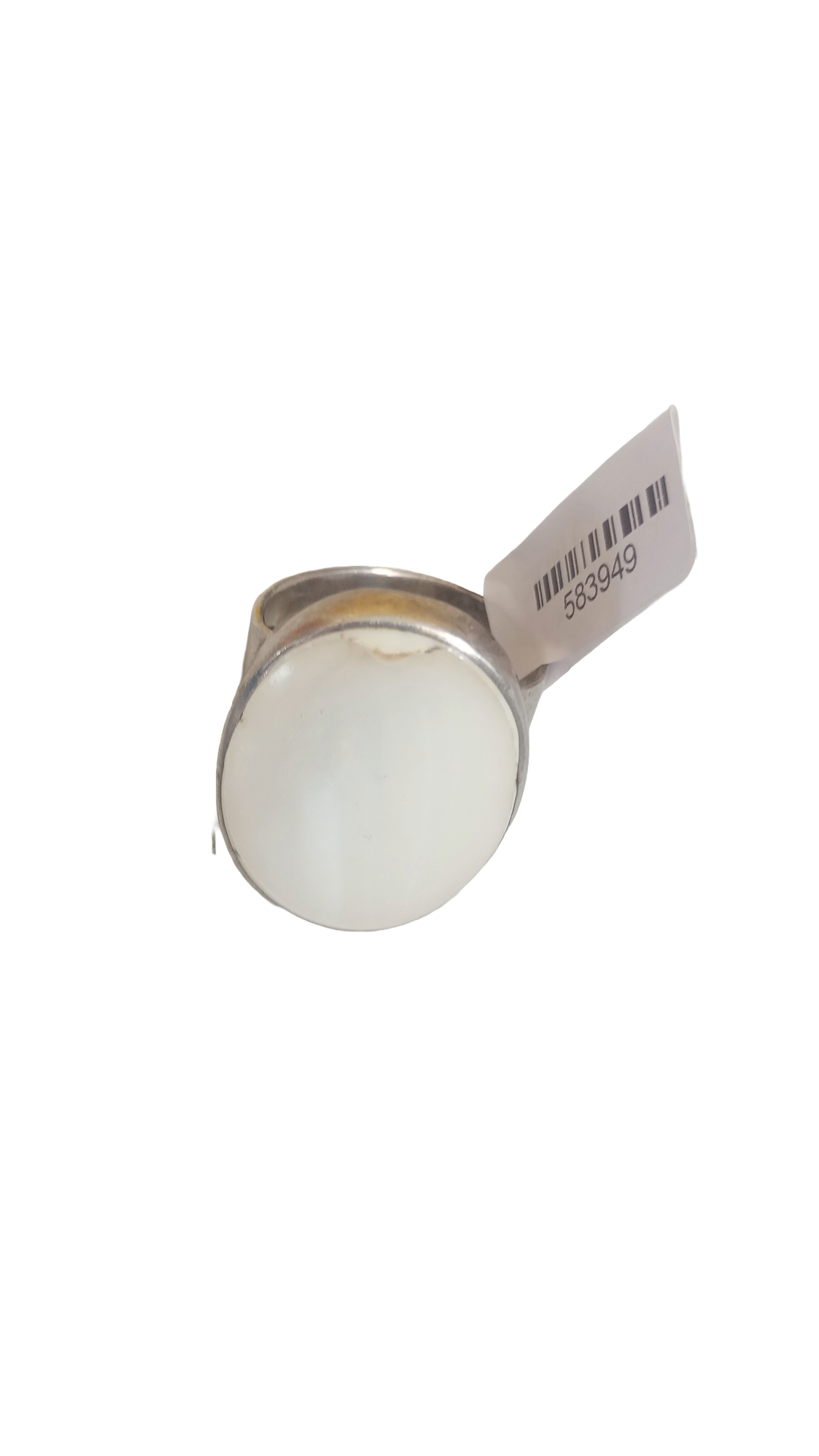 anello ag. pietra bianca crep. 