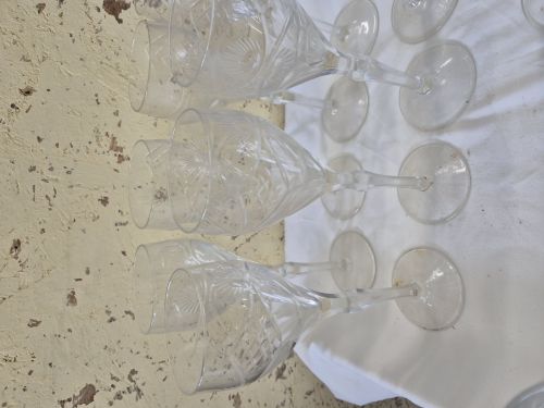  8 bicchieri in cristallo  
