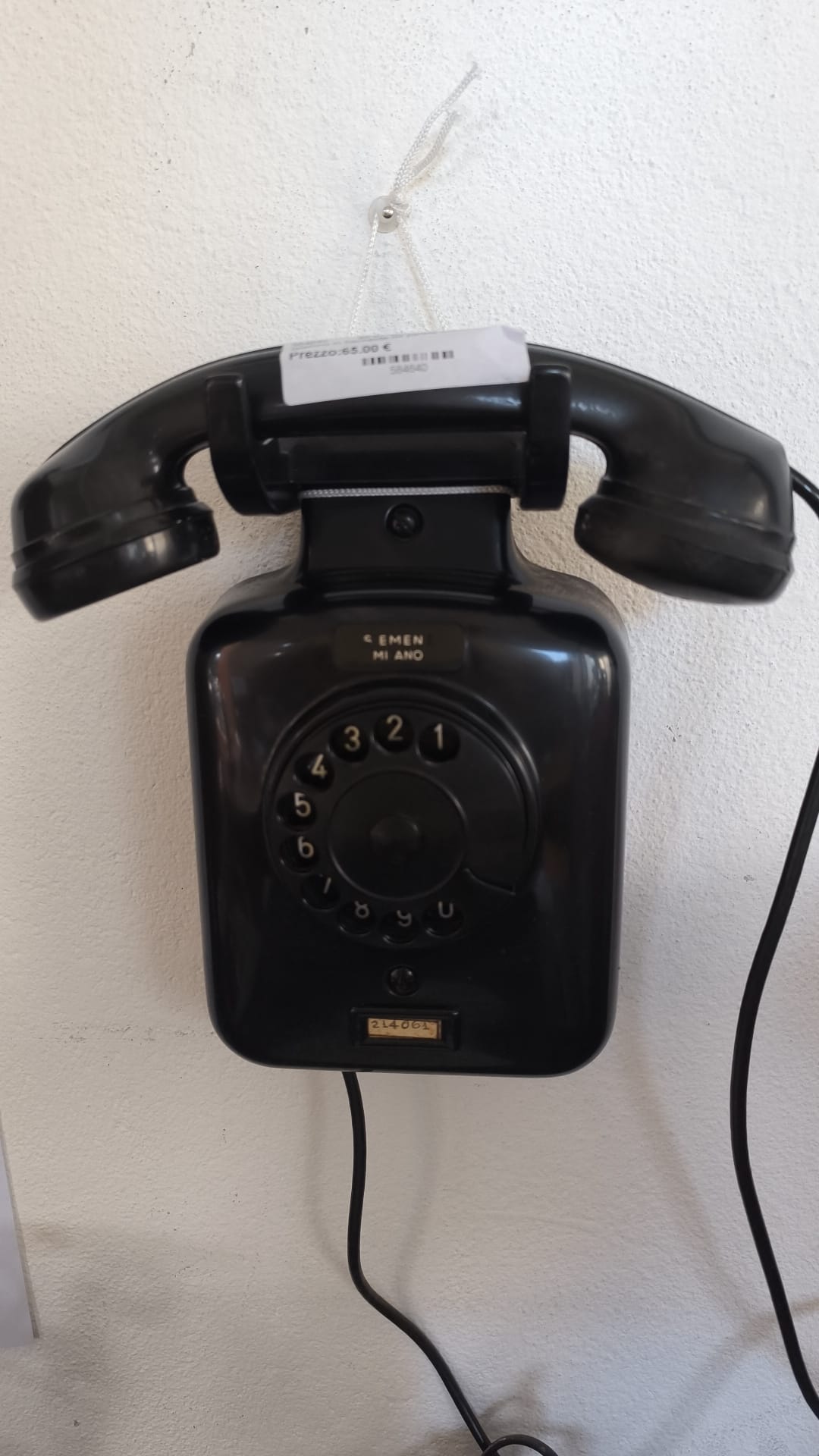 telefono in bachelite da parete modello simens 