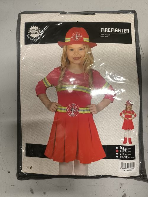  Costume pompiere bambina 5-6 anni