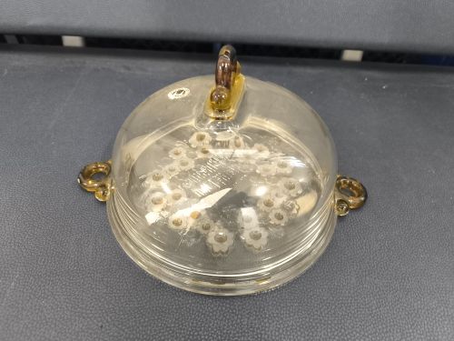  Porta torta in vetro soffiato 