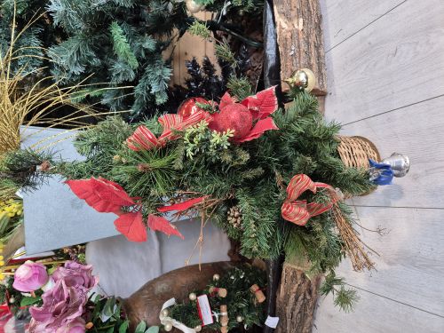  Albero piccolo h75 fiori rossi