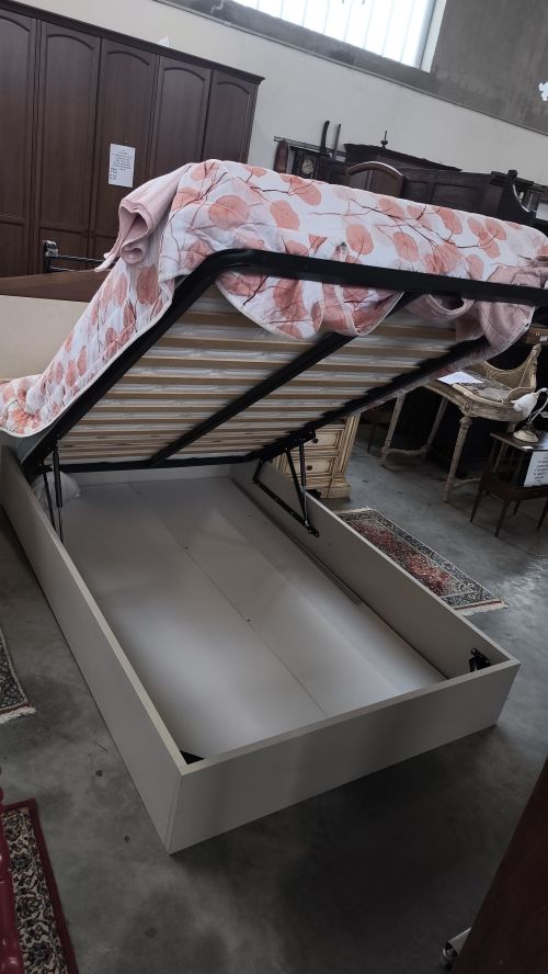  Struttura letto con cassone e doga da una piazza e mezza misure larghezza 120 lunghezza 190