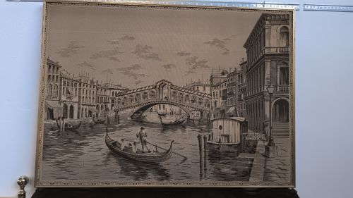  A razzo immagine Venezia con cornice dorata