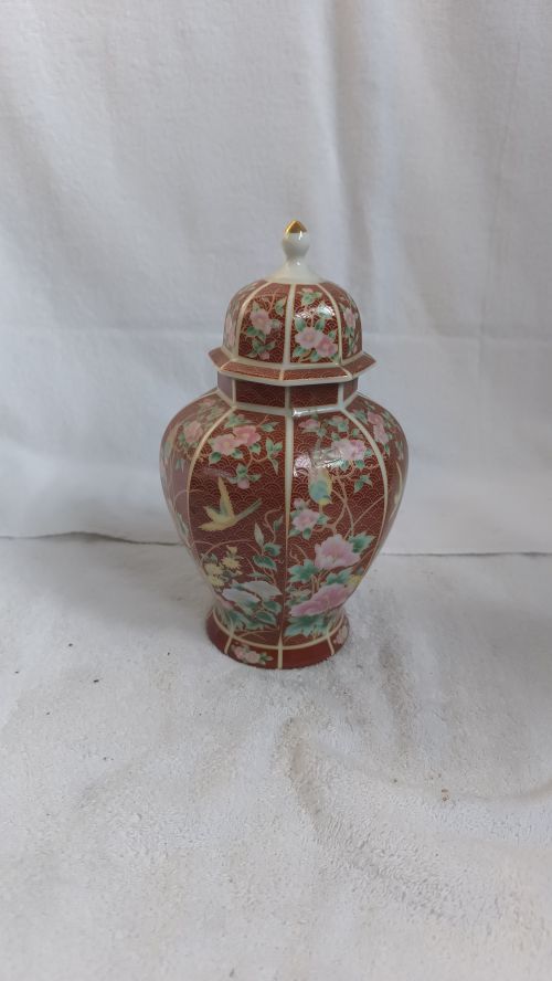  Barattolo di zenzero giapponese vintage in ceramica 