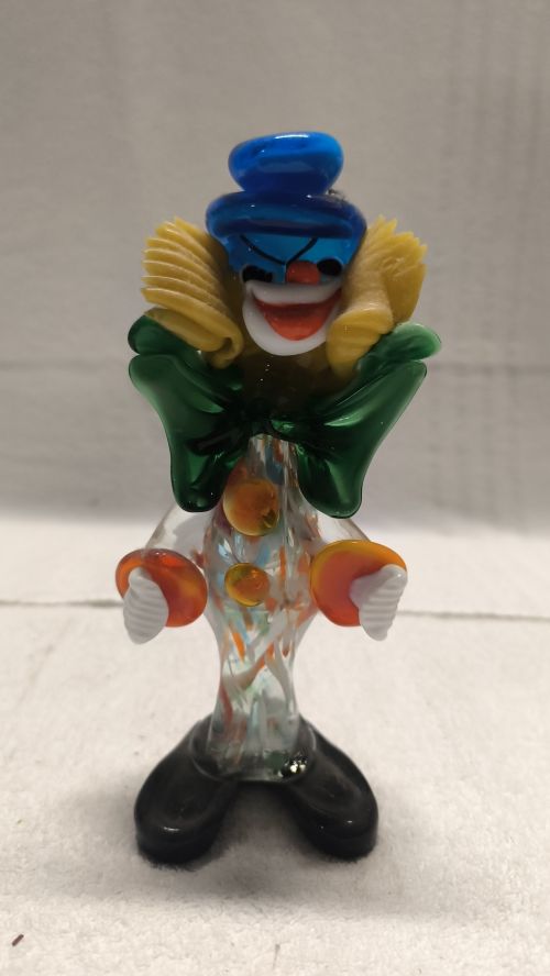  Pagliaccio in vetro di Murano fatto a mano