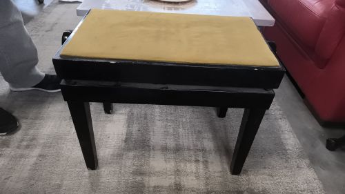  Sgabello da pianoforte e regolabile seduta velluto verde