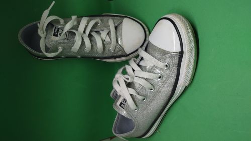  Scarpe converse argento 29
