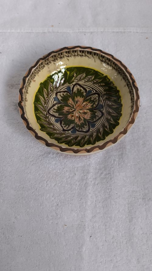  Ciotole in cotto dipinte a mano