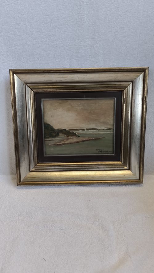  Cornice argentata con di