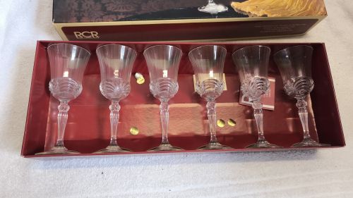  6 calici in cristallo