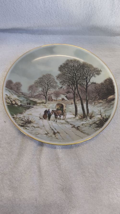 ceramica Kaiser germany immagine paesaggio innevato