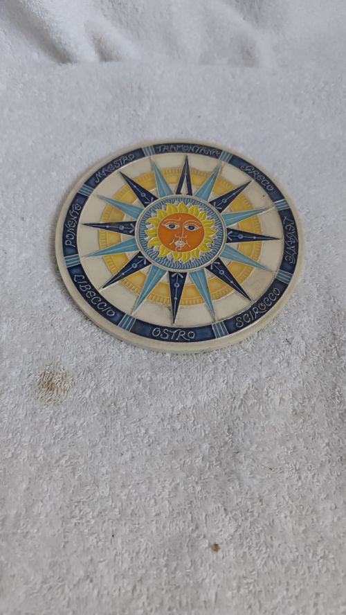  Sottopentola in ceramica con sole