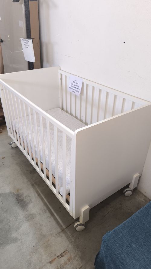 LETTINO DA BAMBINI BIANCO CON MATERASSO 
