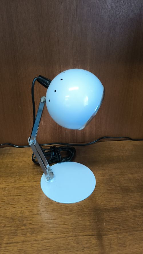 Lampada da scrivania industriale EYE BALL, anni '70
