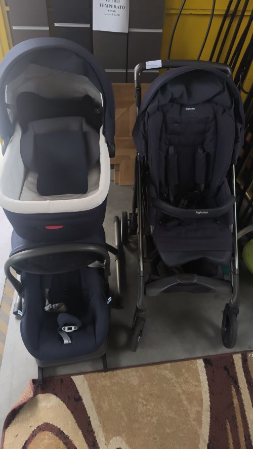 PERG PEREGO PASSEGGINO TRIO  CON SUPPORTO NAVICELLA+ATTACCO SEGGIOLINO AUTO CON ISOFIX