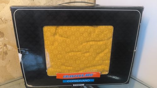 Copridivano gran foulard tre posti larghezza 2 m colore oro