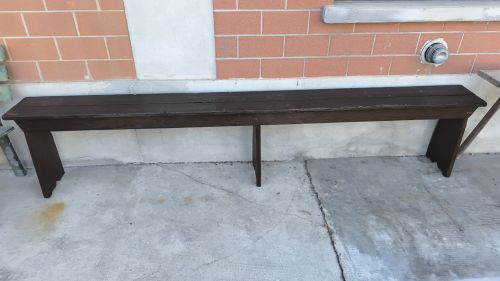 Panchina in legno larghezza 250 cm altezza 50 cm profondità 25 cm