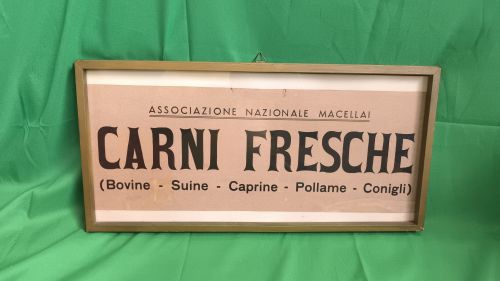 Antica stampa carni fresche