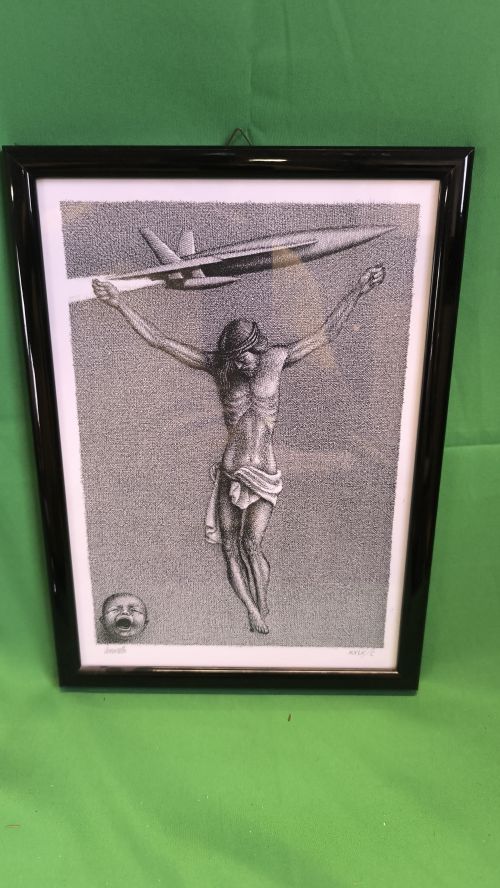Cecconello Gastone litografia Cristo