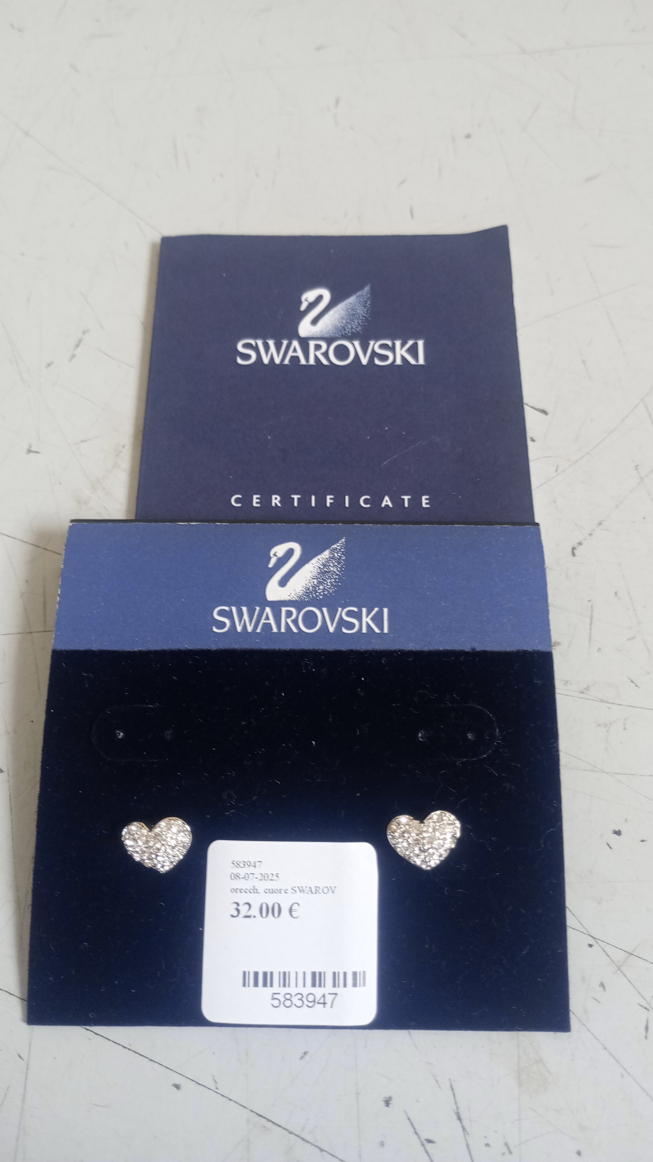 orecch. cuore SWAROVSKY
