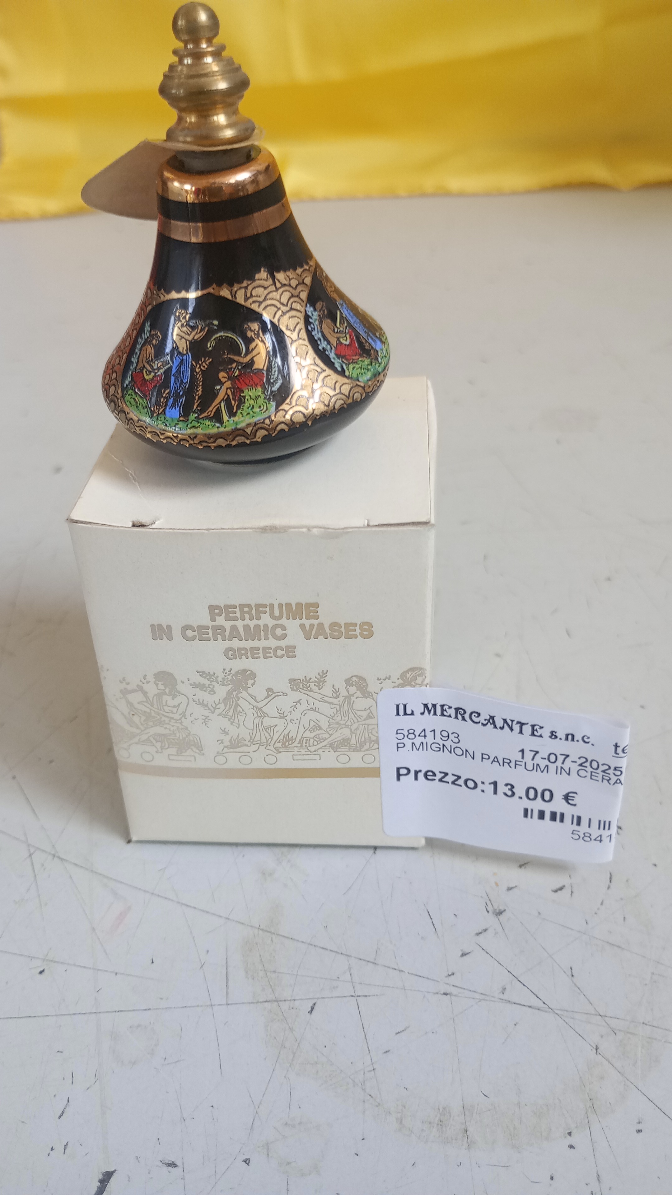 P.MIGNON PARFUM IN CERAMIC VASES GREECE 