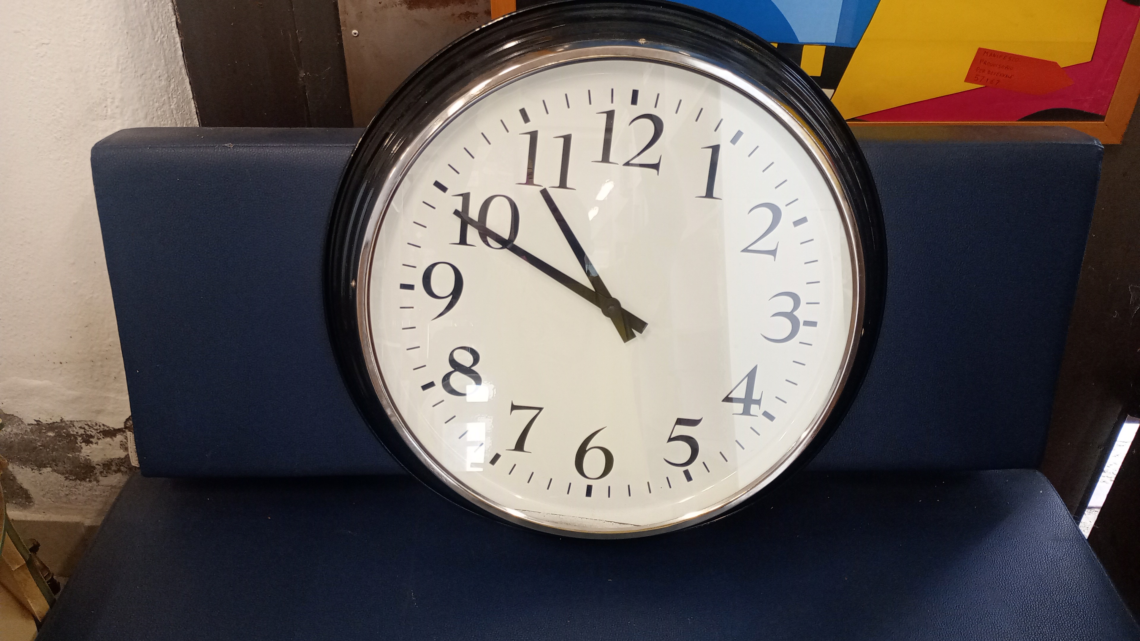 BRAVUR ikea Orologio da parete, nero, 59 cm