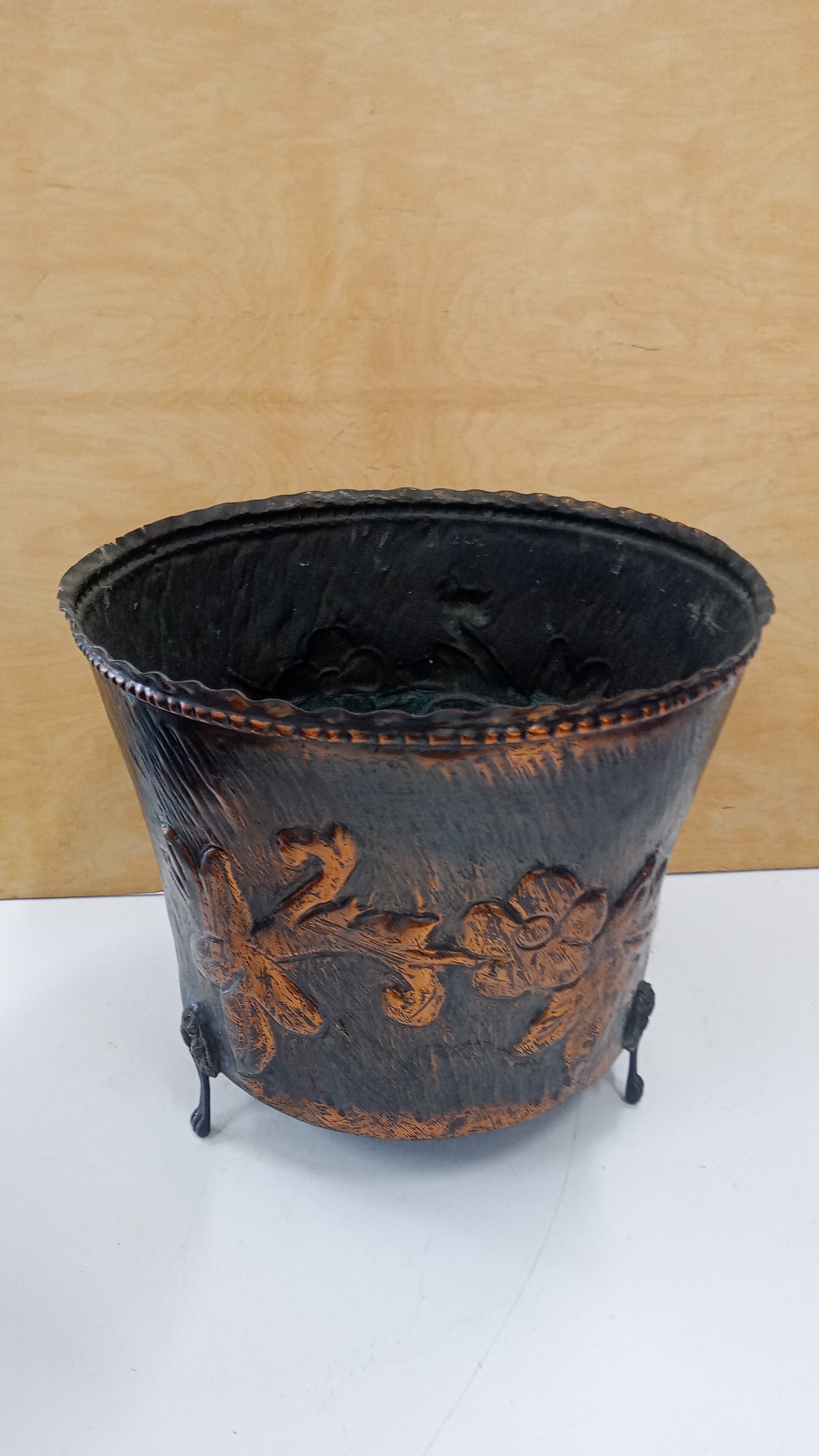 PORTA VASO IN RAME 