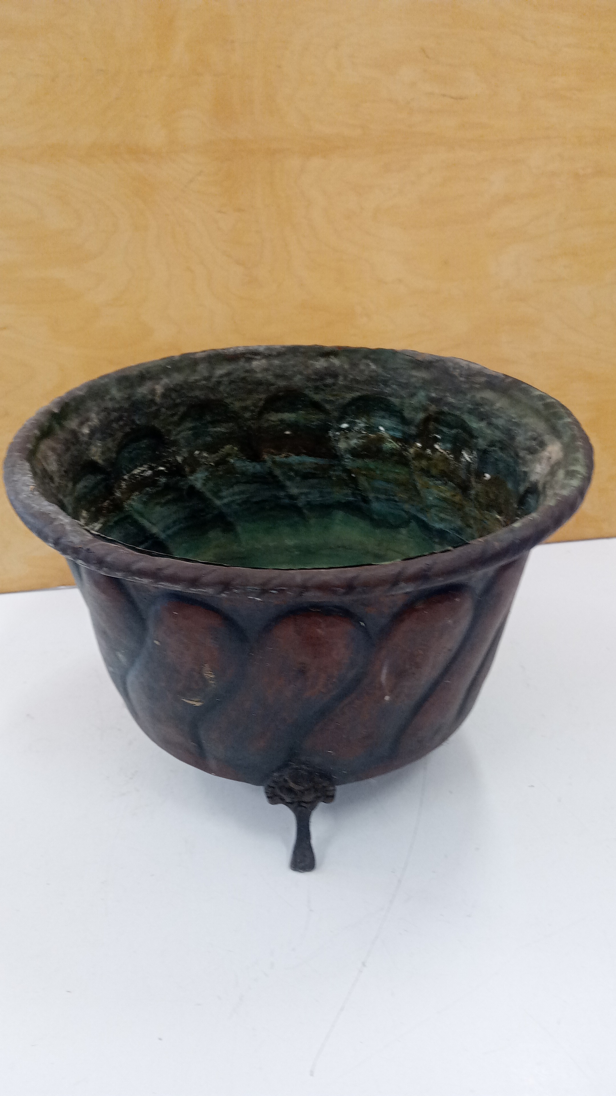 PORTA VASO IN RAME 