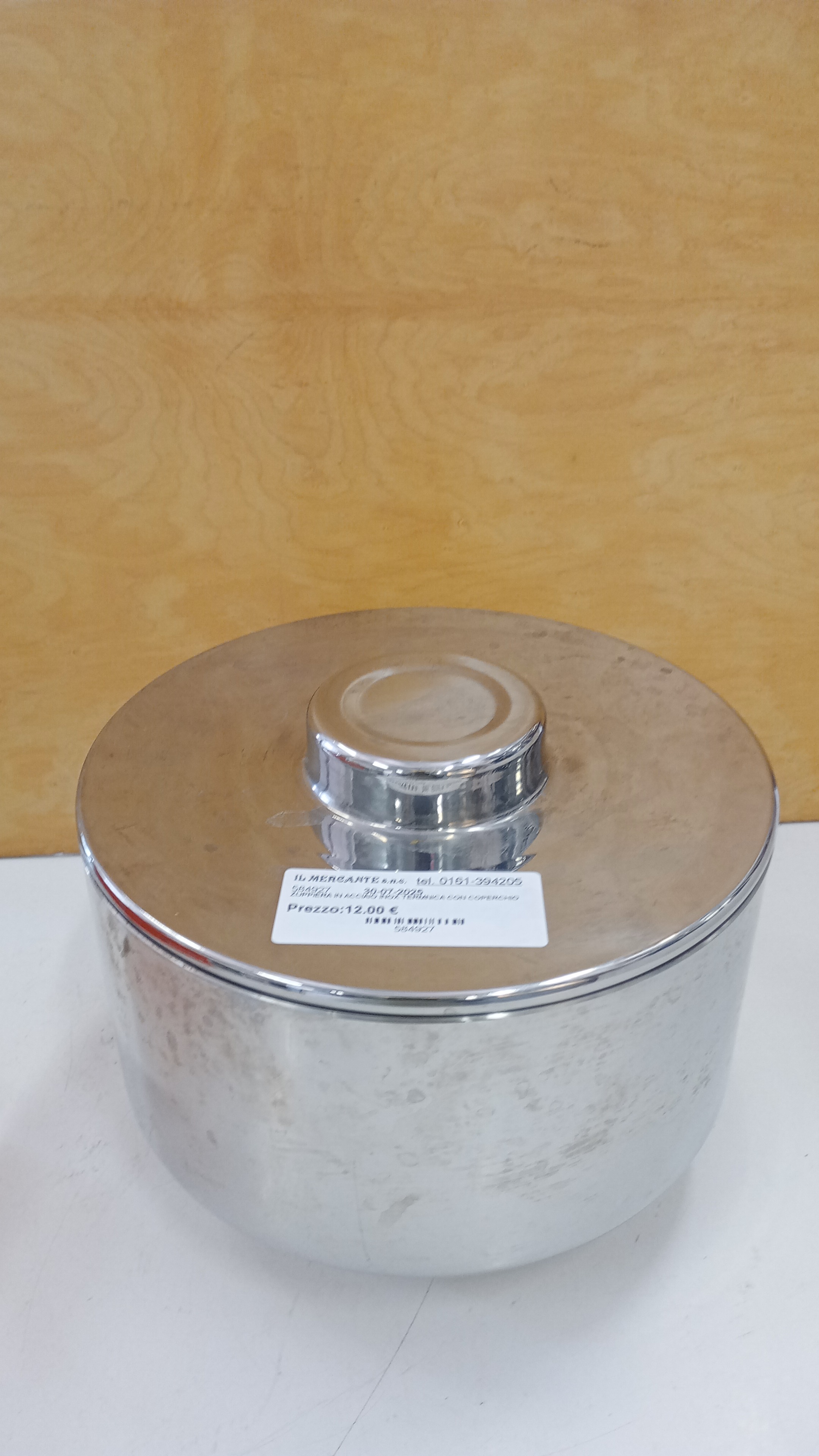 ZUPPIERA IN ACCIAIO INOX TERMNICA CON COPERCHIO 
