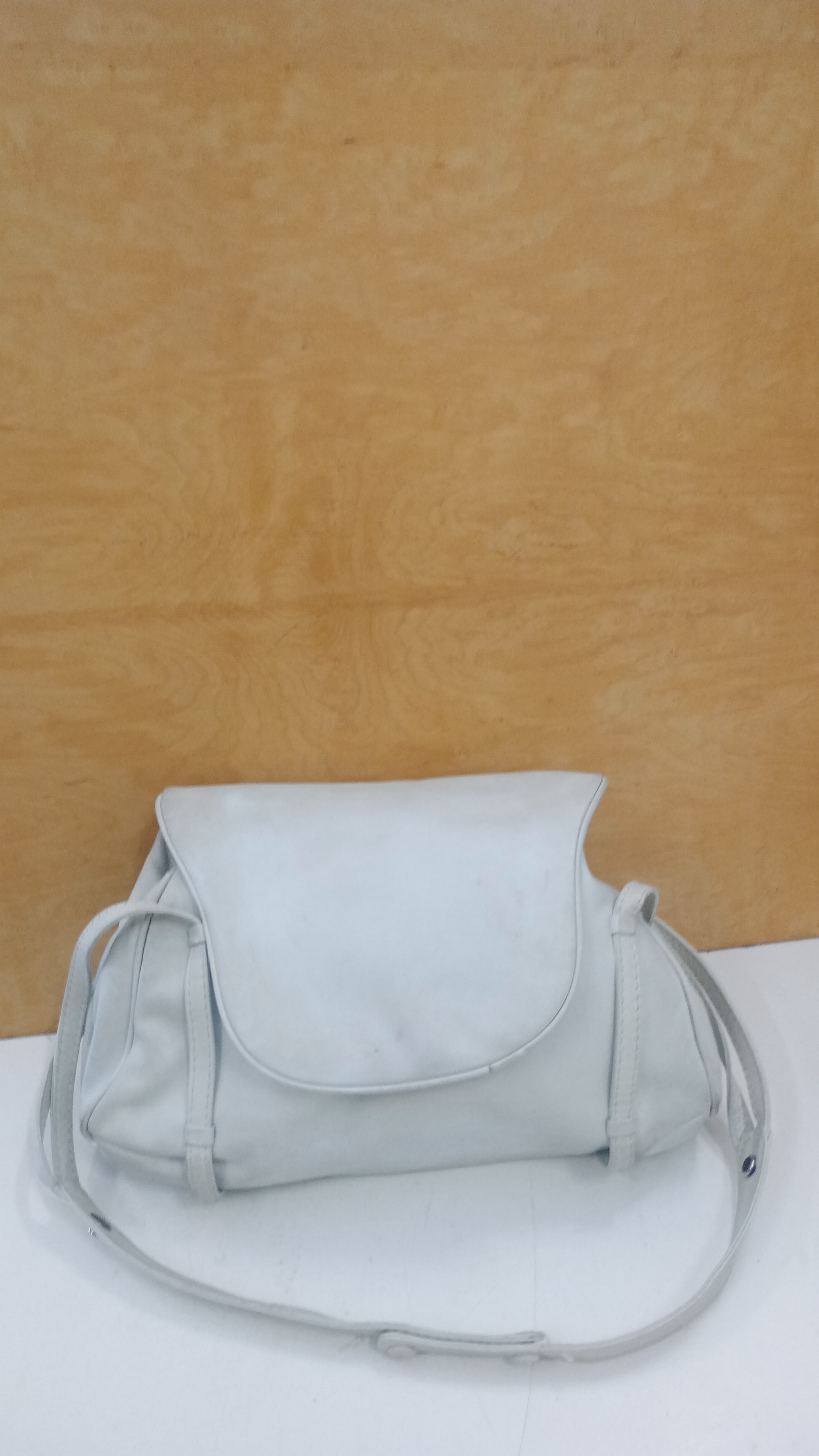 borsa bianca in pelle