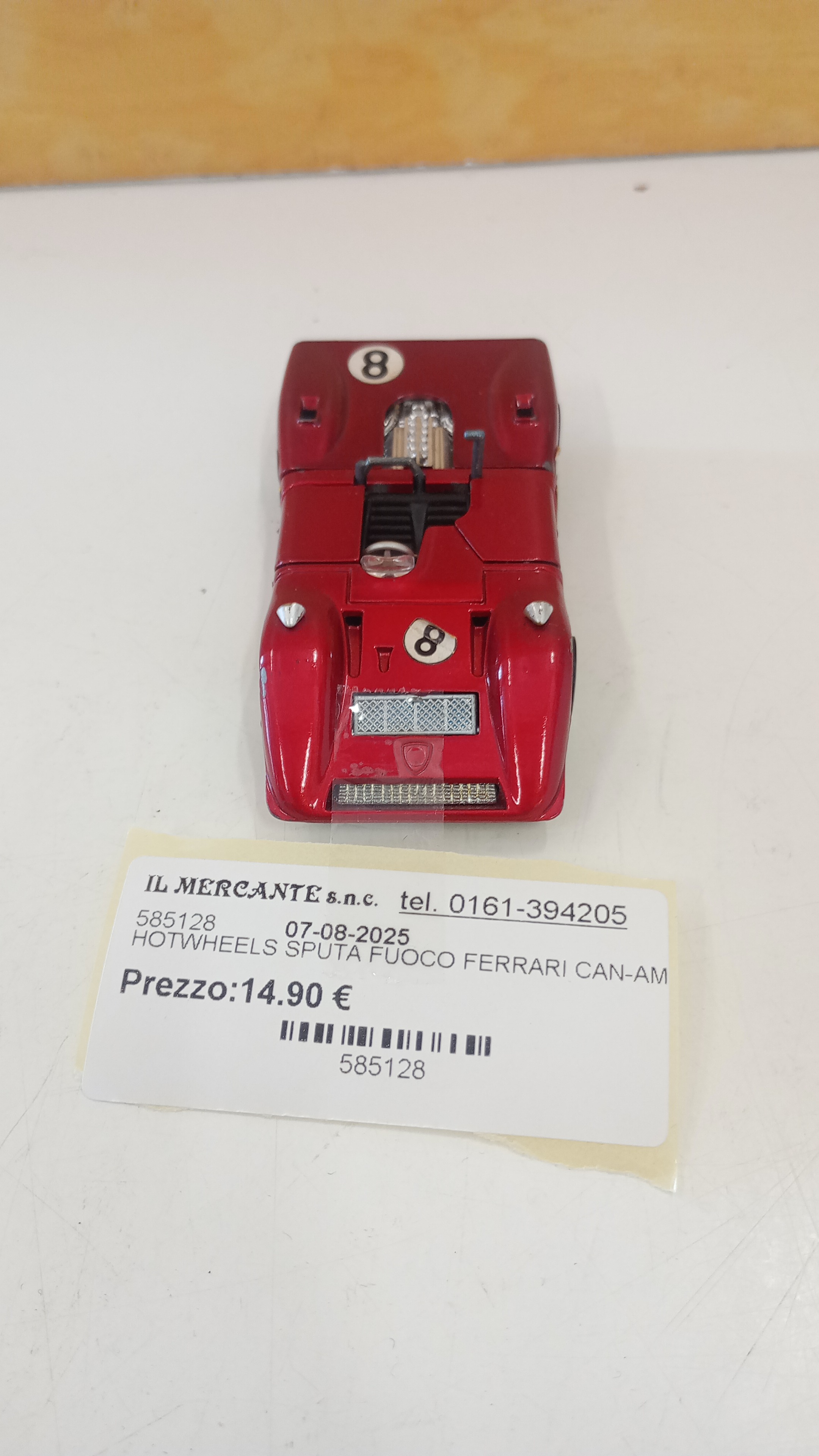 HOTWHEELS SPUTA FUOCO FERRARI CAN-AM