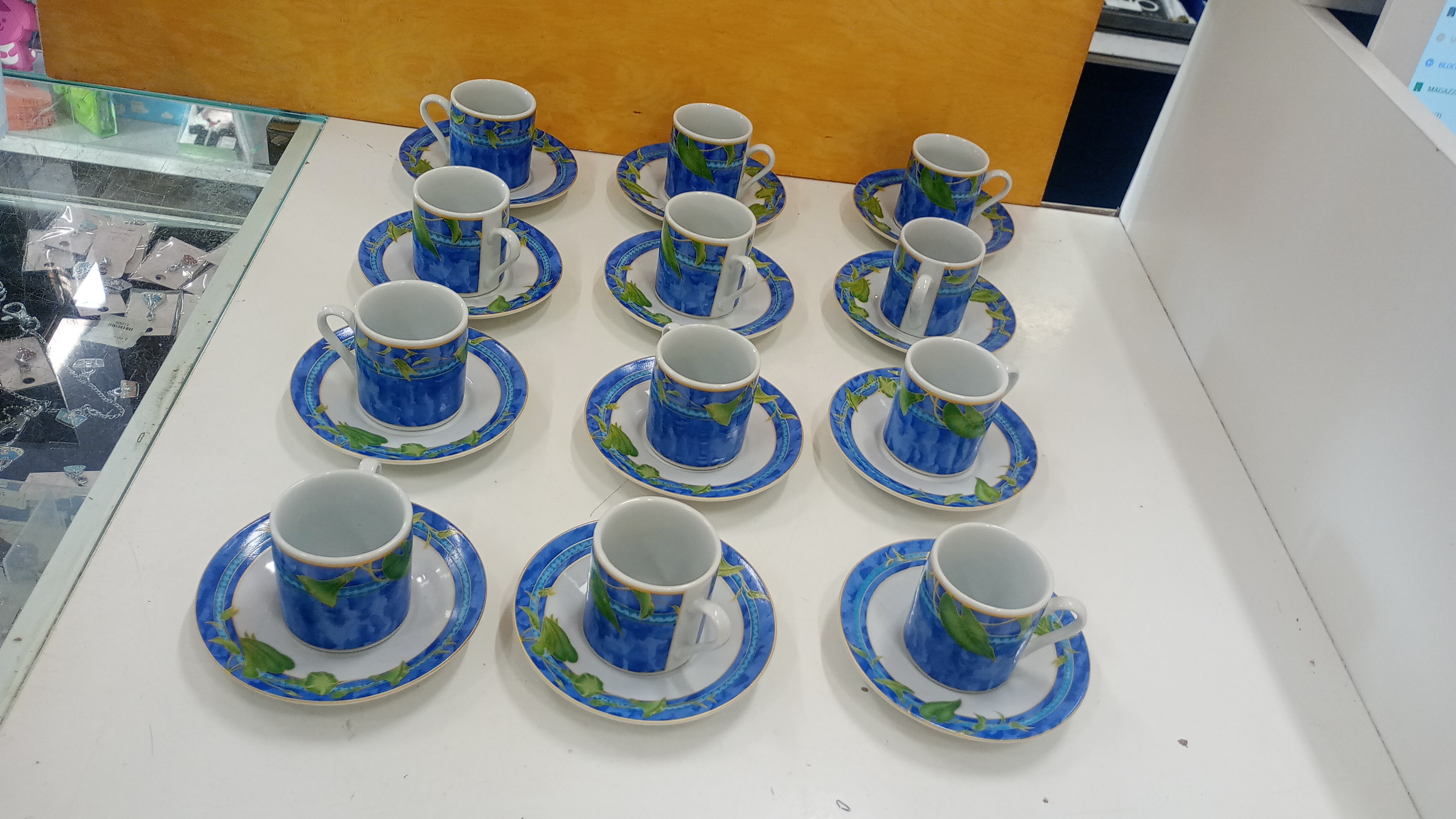 serv. 12 tazzine blu