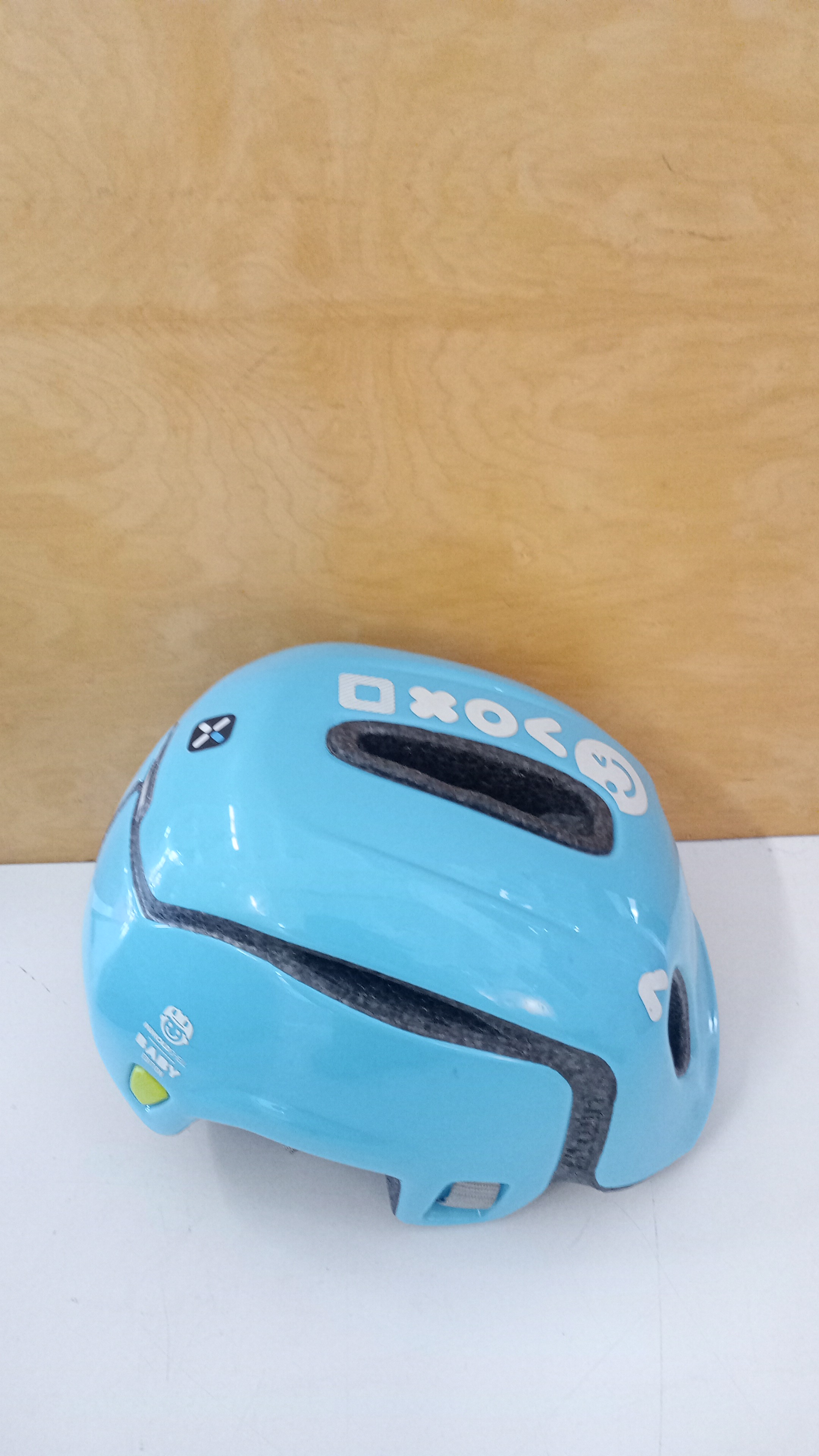 CASCO BICI BTWIN AZZURRO