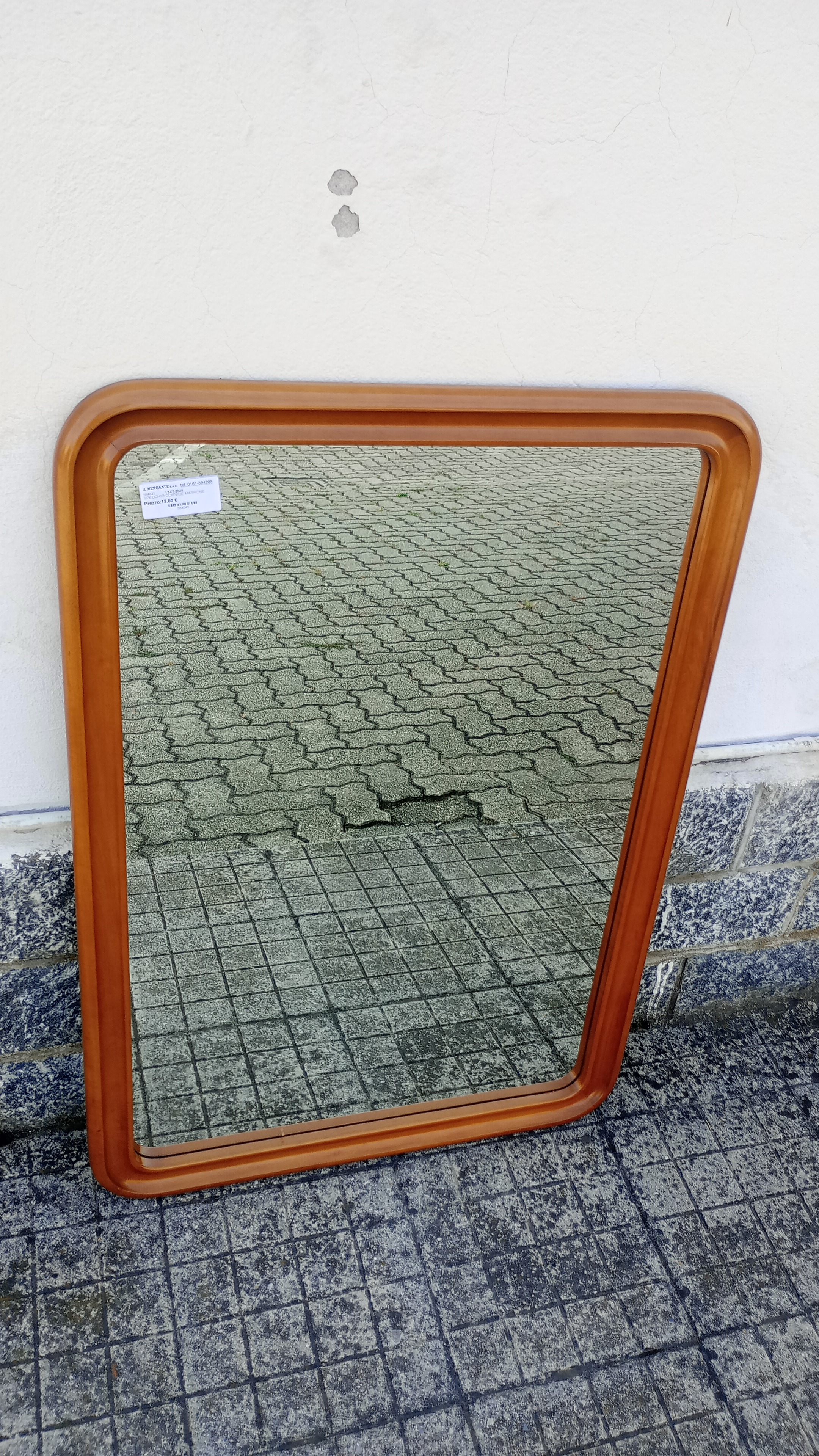 SPECCHIO CORNICE MARRONE 