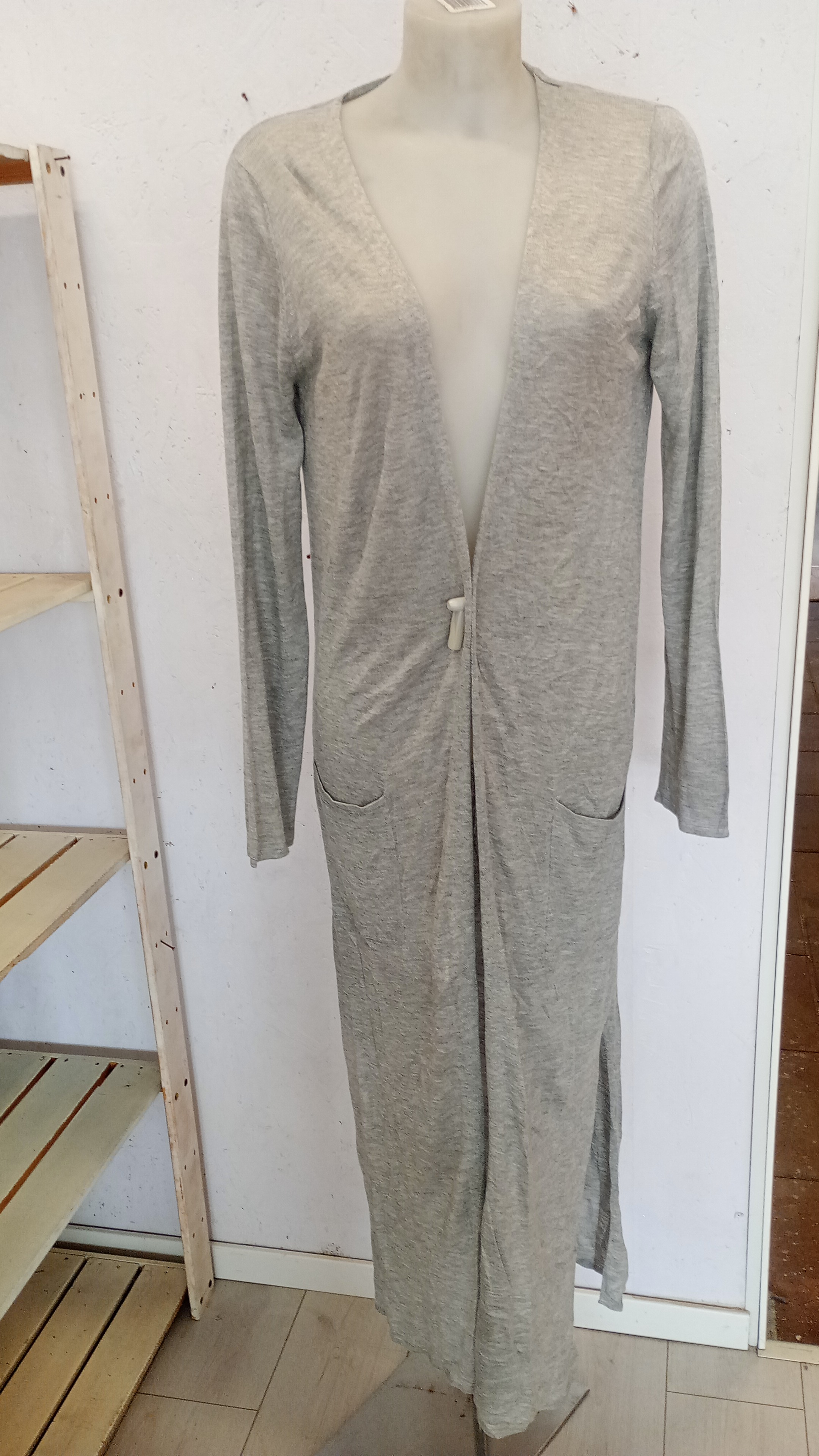  Cardigan Conbipel grigio lungo m