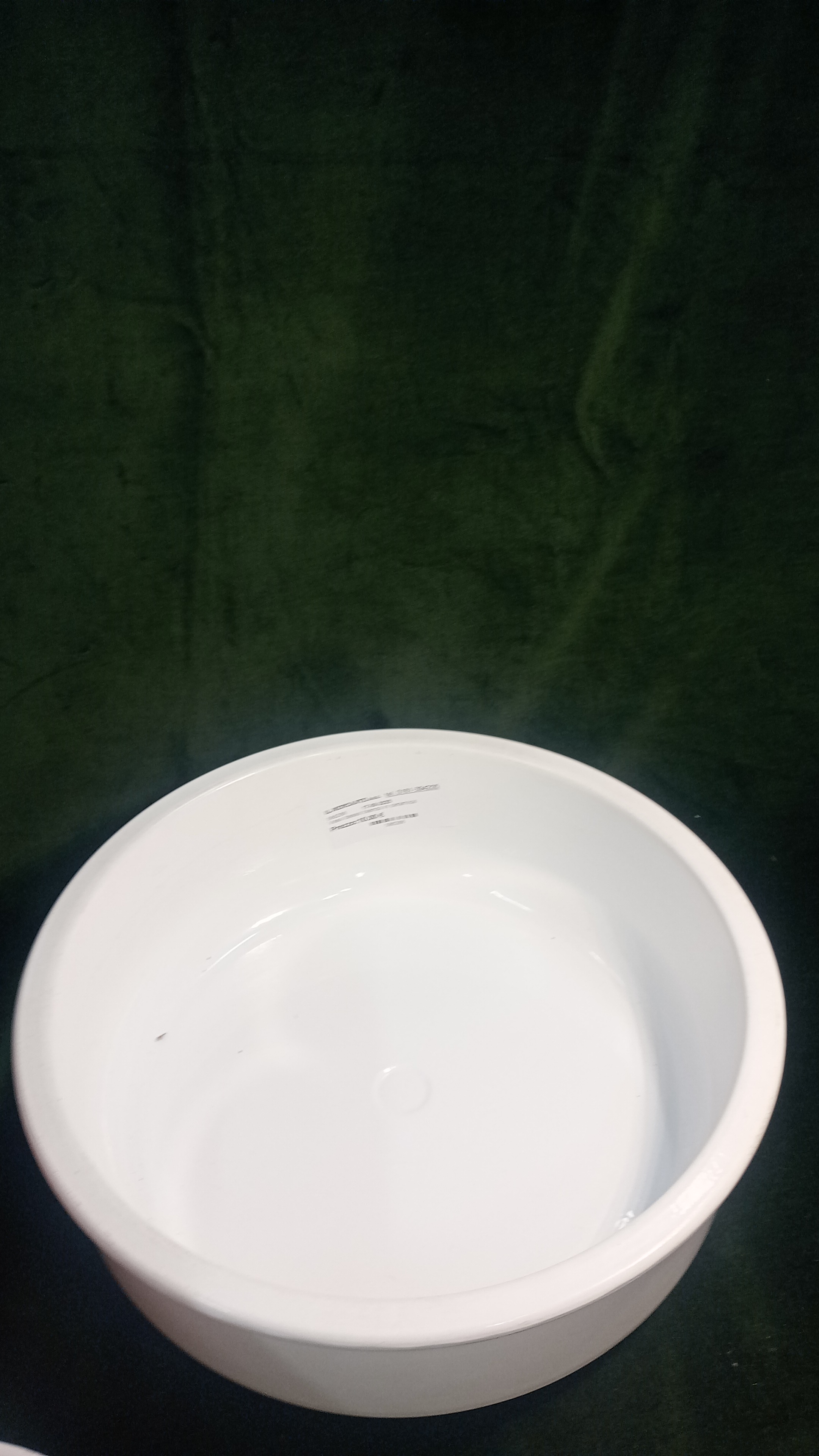  Vaso basso bianco in ceramica