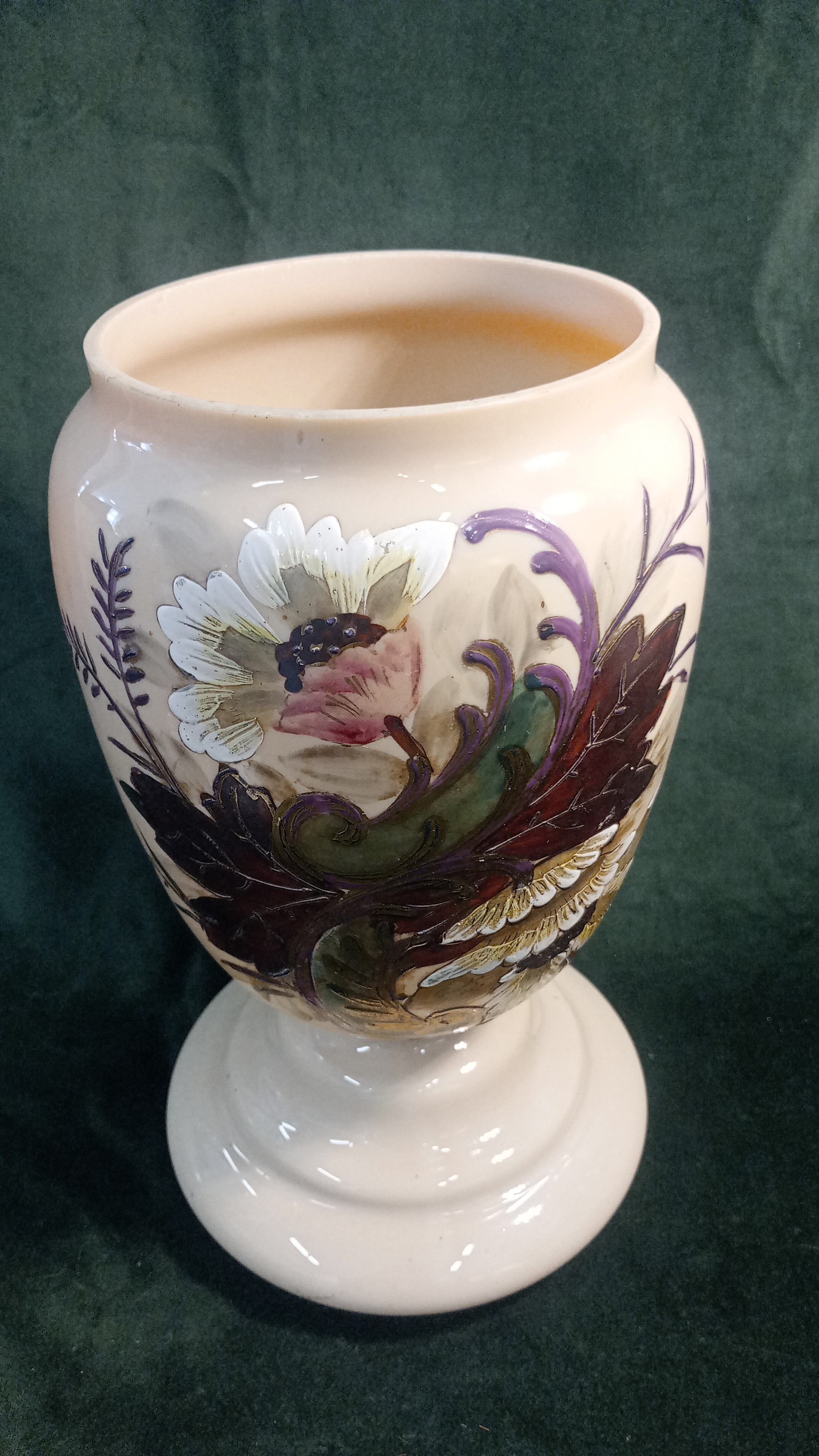 VASO IN VETRO DIPINTO