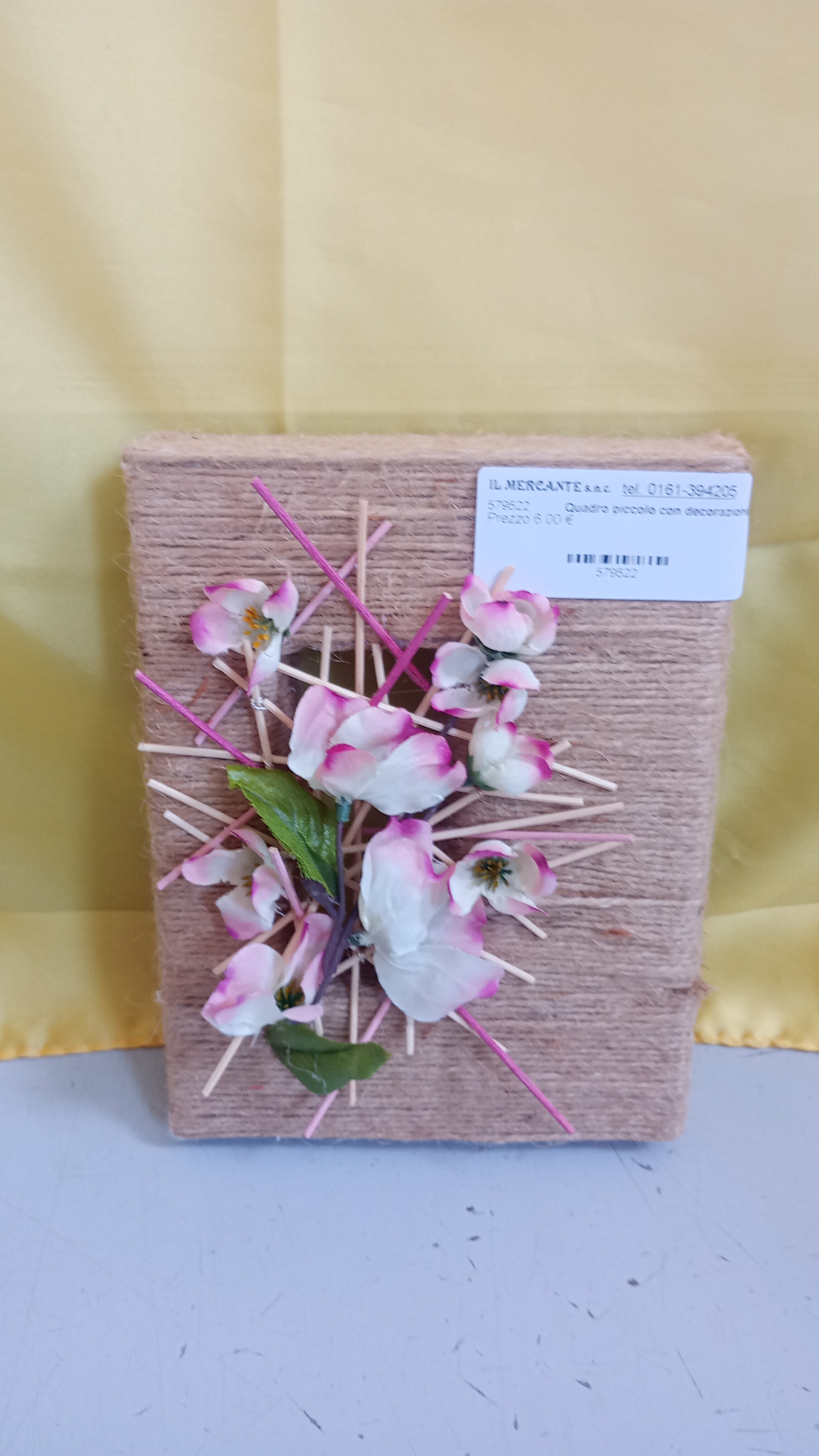  Quadro piccolo con decorazione fiori