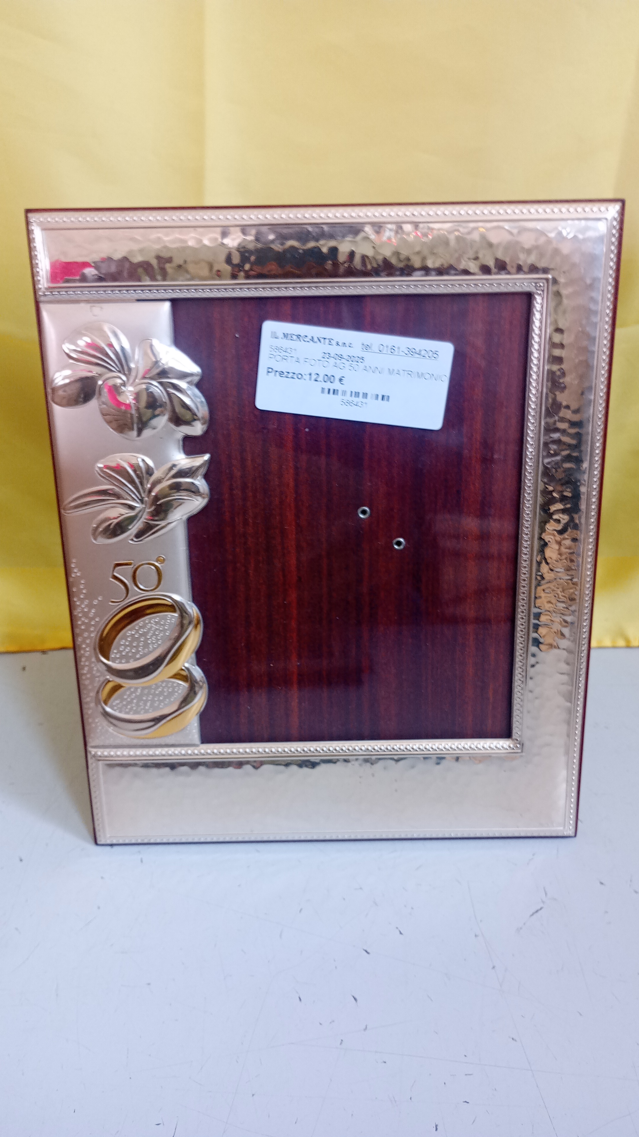 PORTA FOTO AG 50 ANNI MATRIMONIO