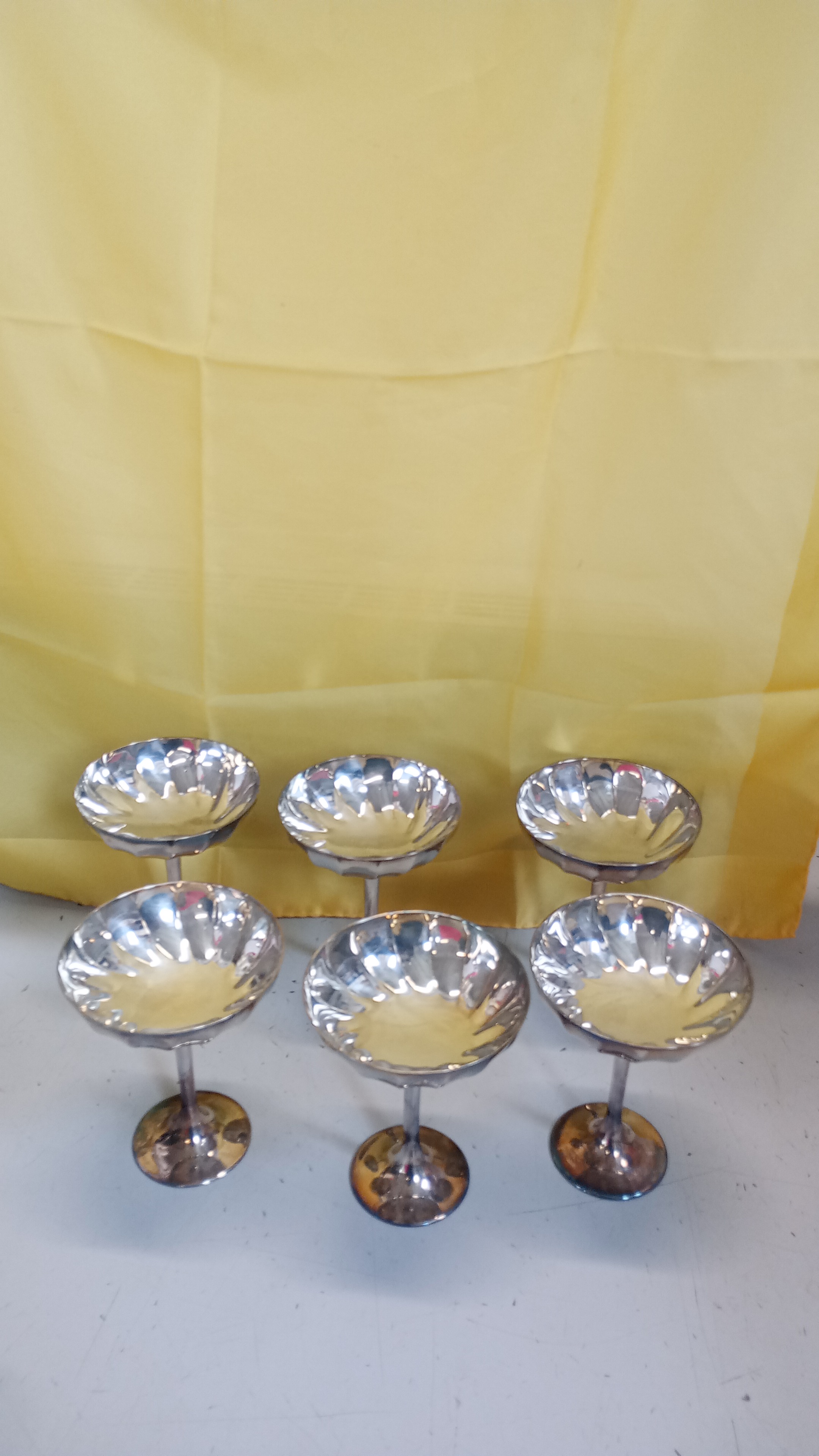 6 COPPE DA GELATO IN SILVER