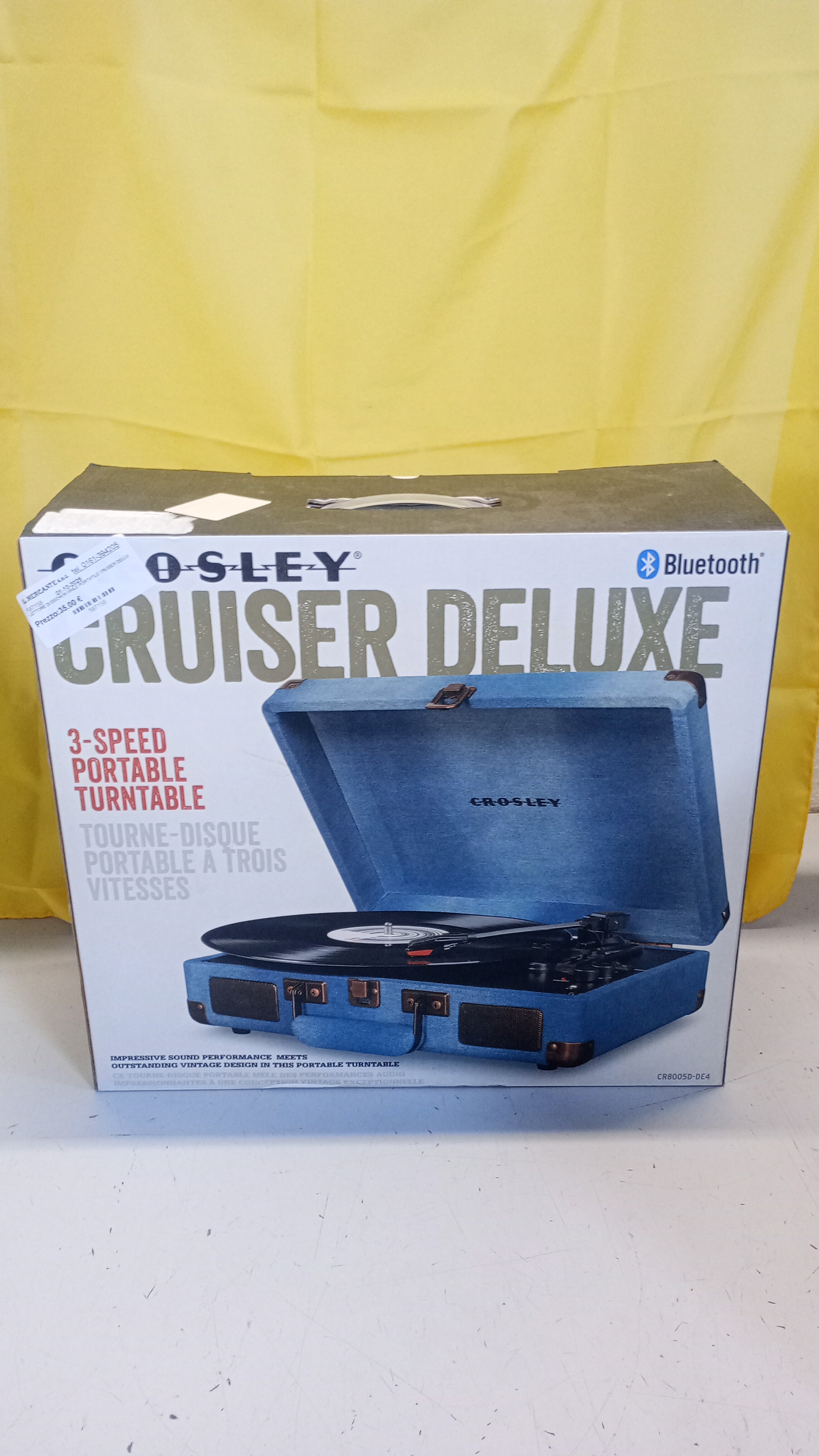 LETTORE DI DISCHI IN VINILE PORTATILE CRUISER DELUX