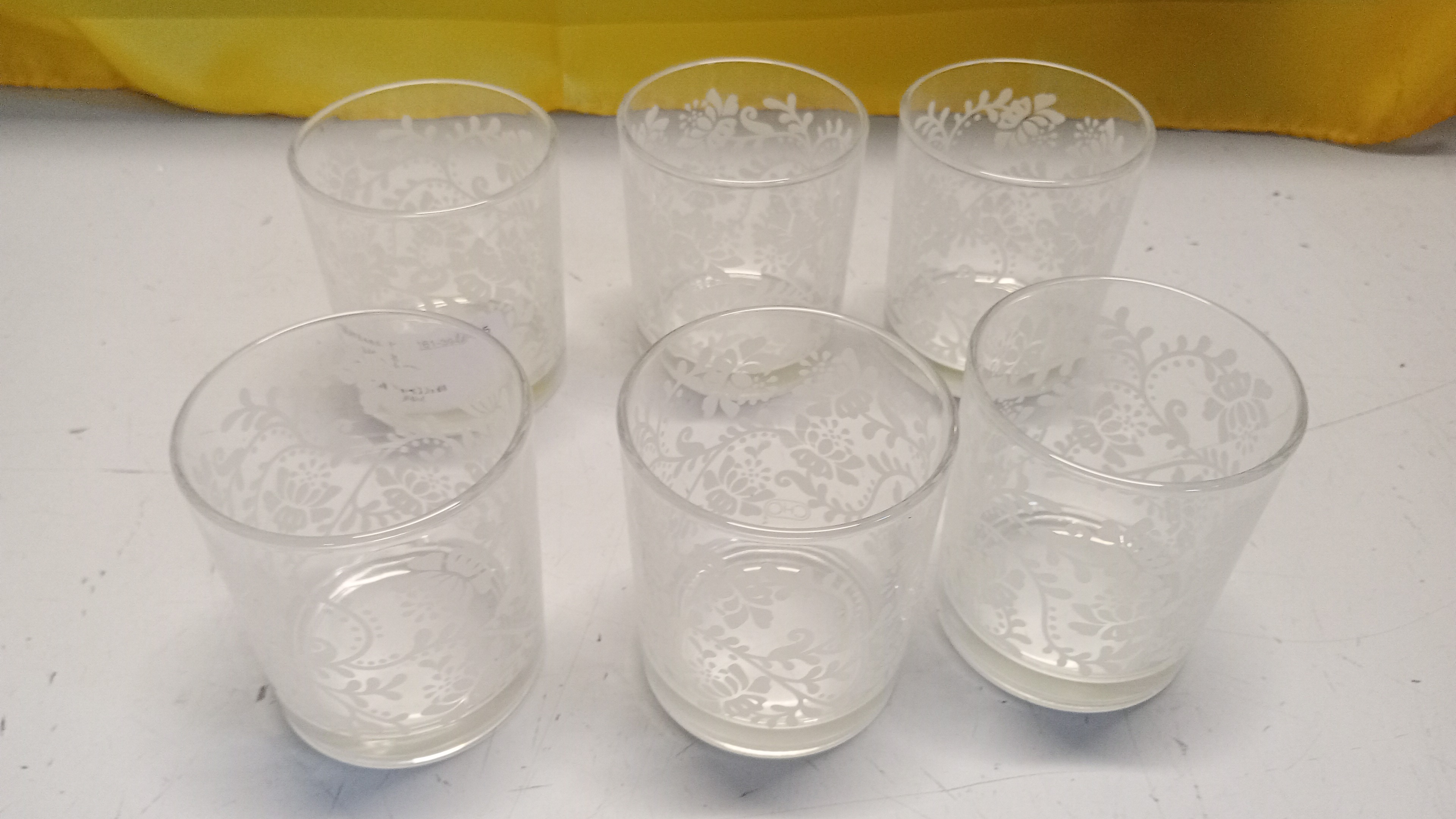 6 BICCHIERI ACQUA INCIS