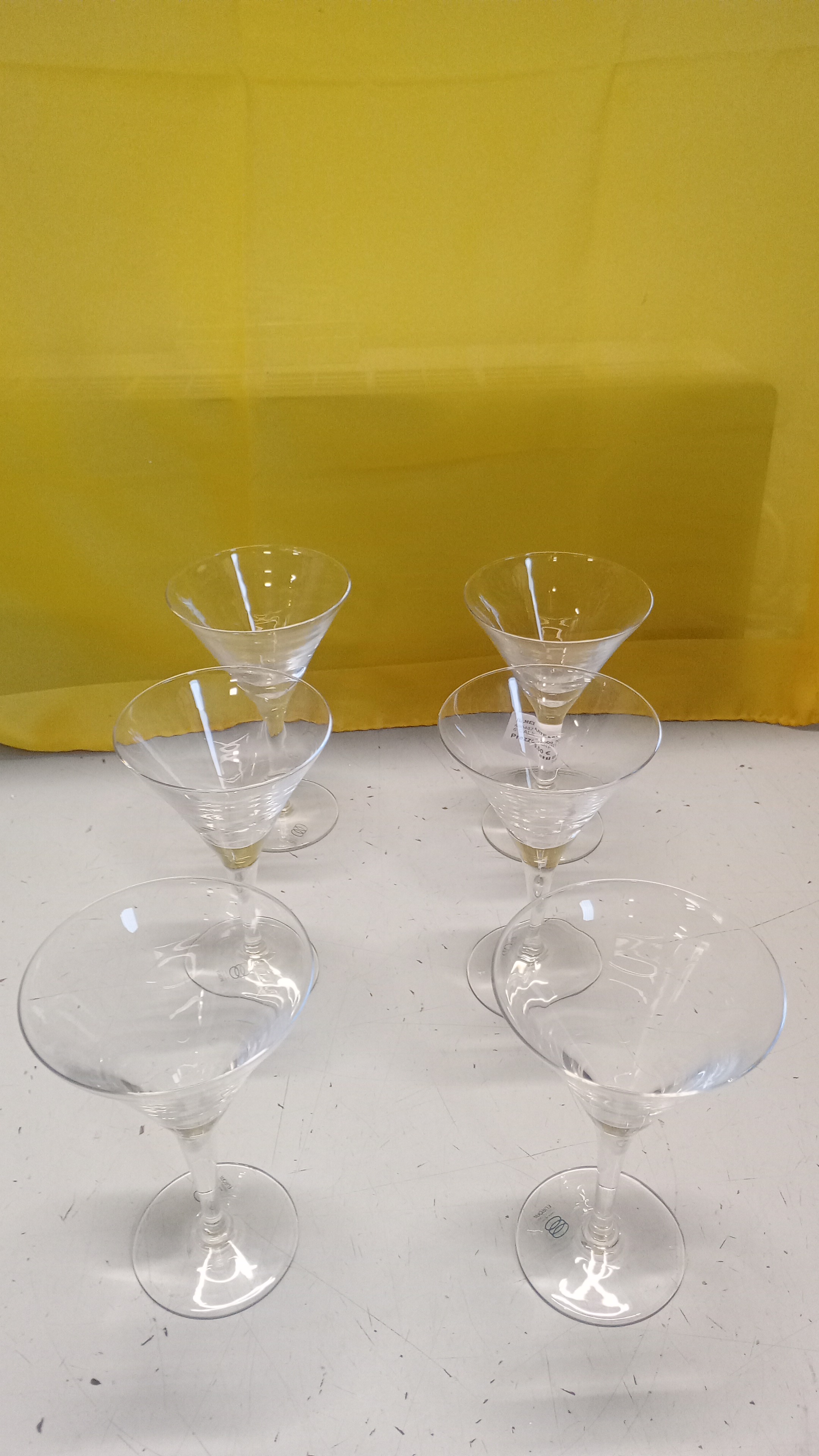 6 CALICI IN CRISTALLO 