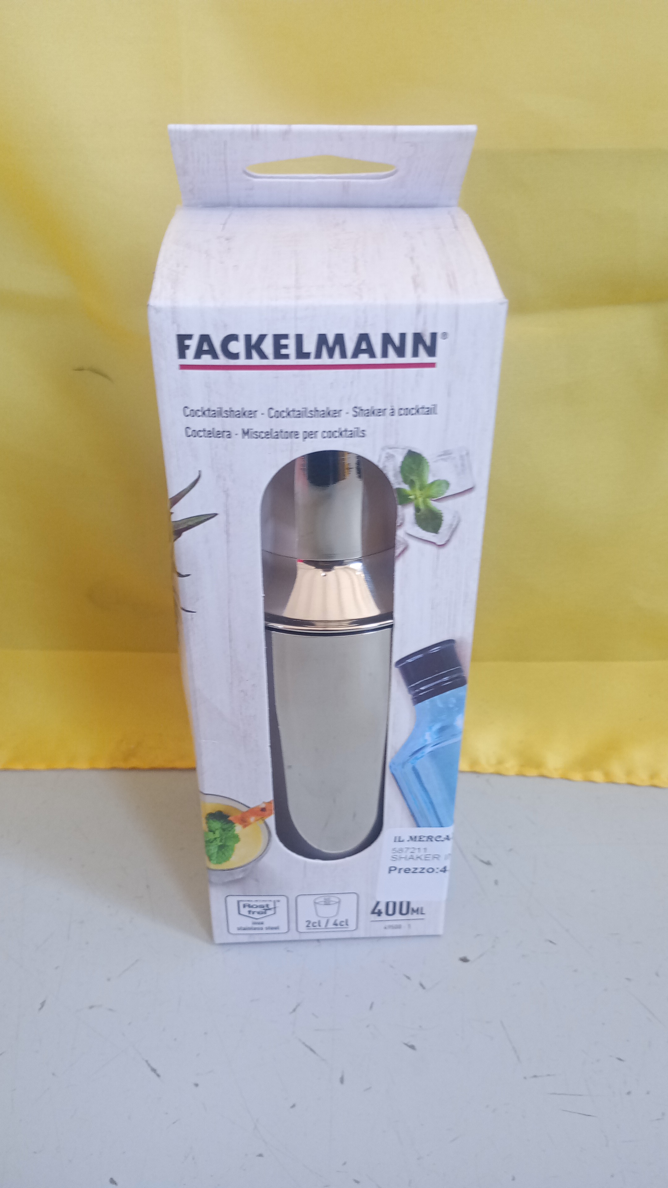 SHAKER IN ACCIAIO