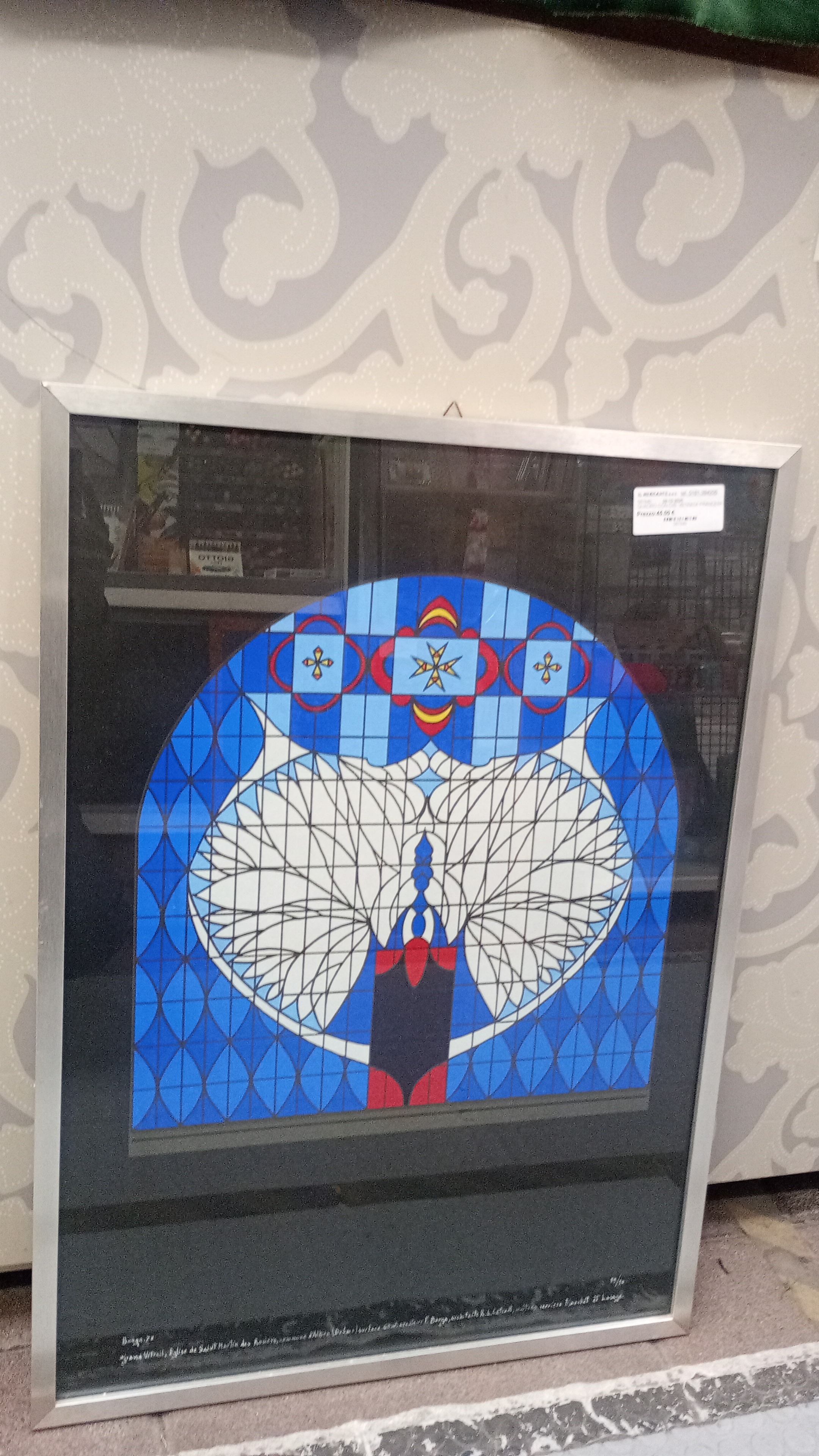 QUADRO CON DIS. VETRATA FRANCESE