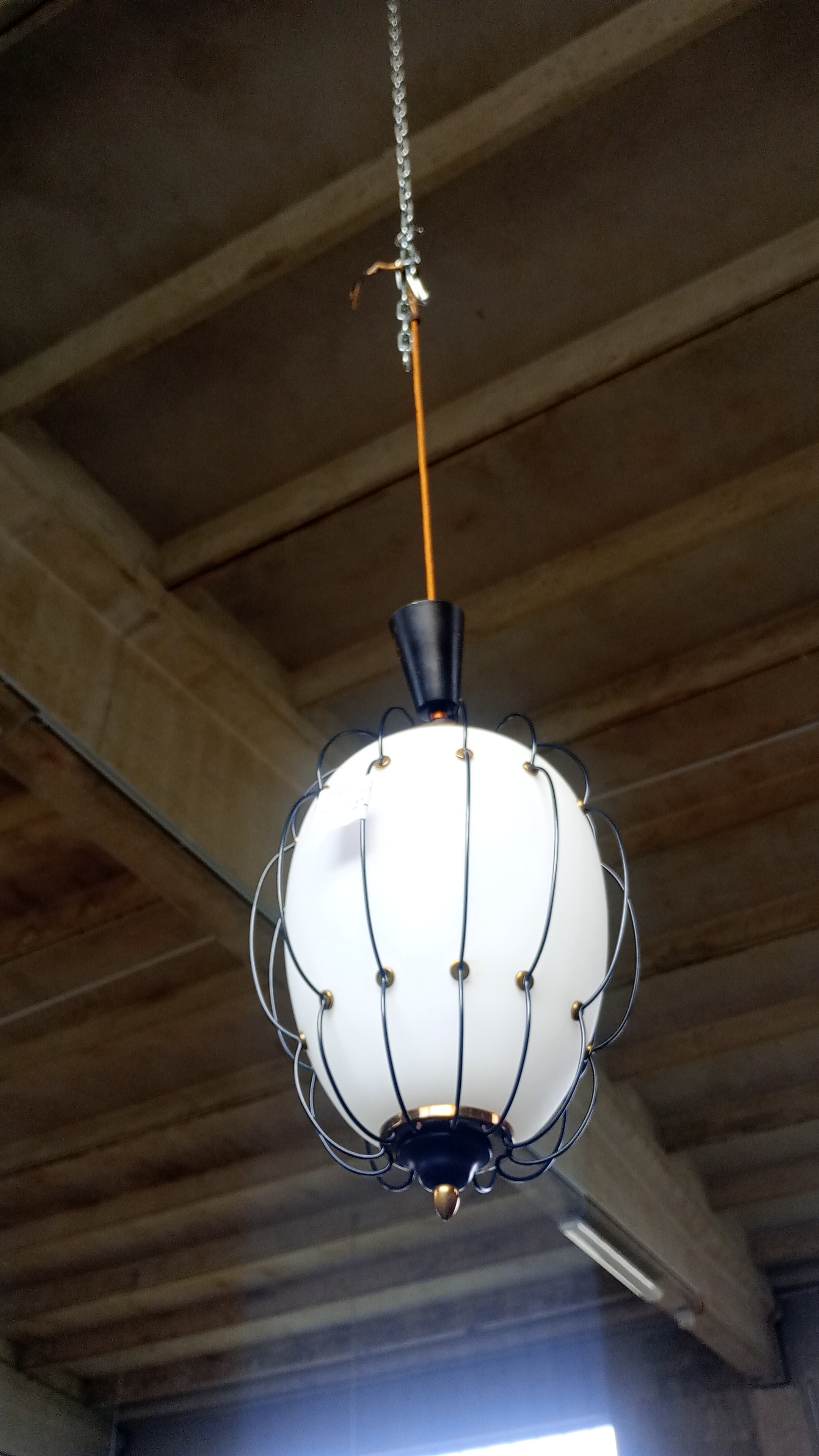 LAMPADARIO ANNI 70 ANGELO LELLI PER ARREDO LUCE