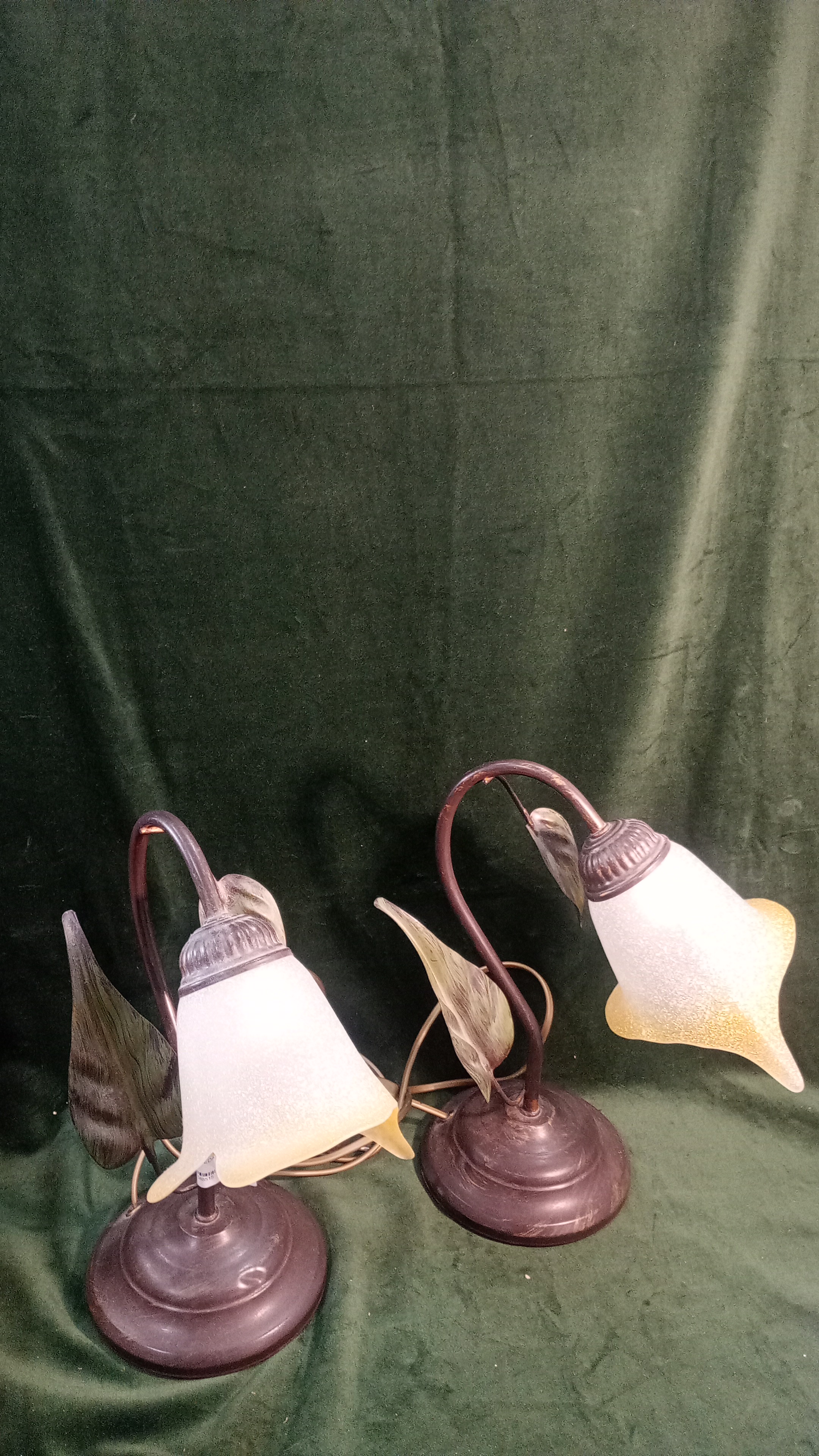 COPPIA DI LAMPADEDA TAVOLO