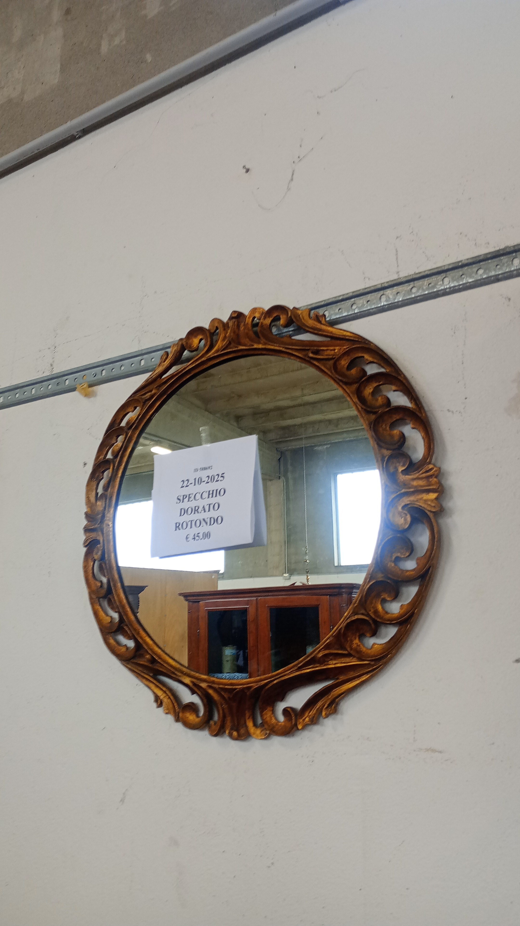 SPECCHIO DORATO ROTONDO