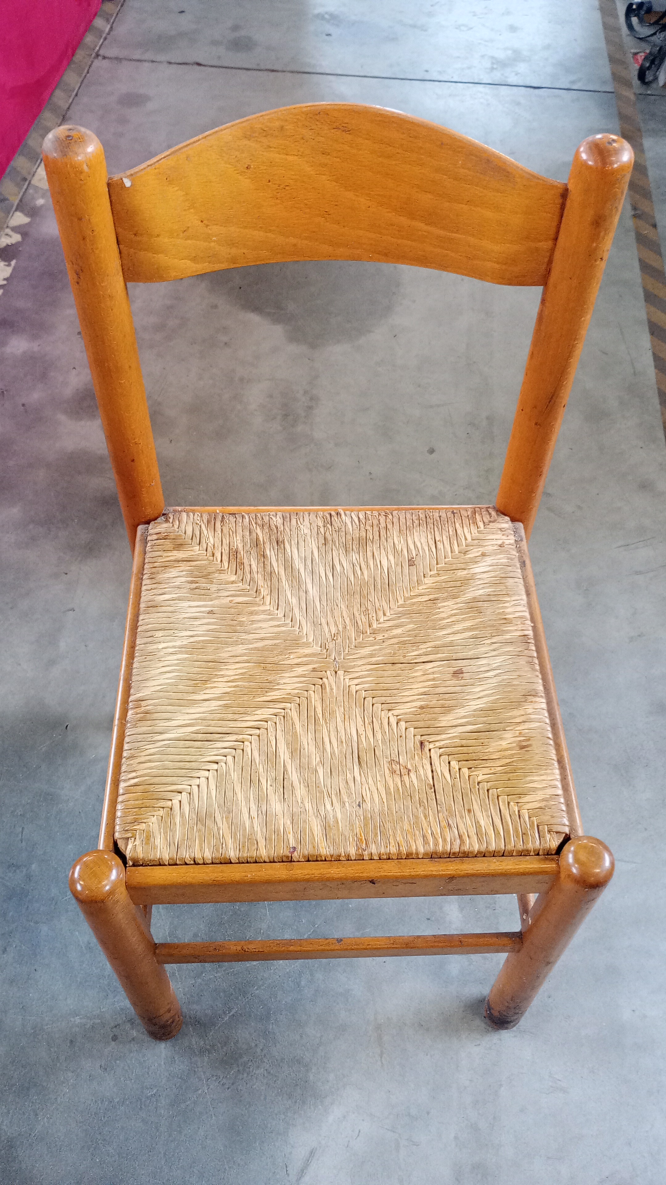 4 SEDIE SEDUTA IN PAGLIA